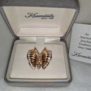 Krementz Butterfly Brooch